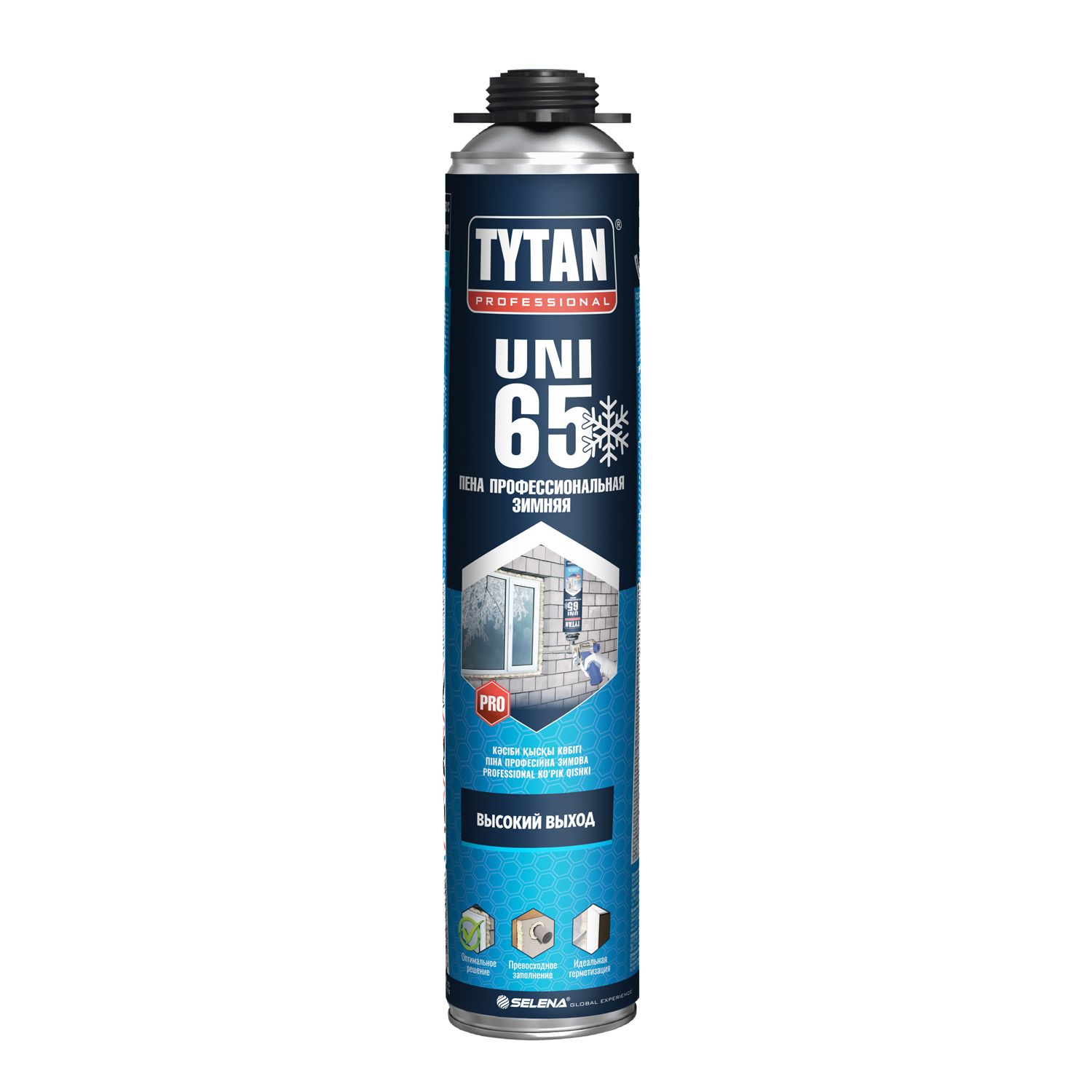 Пена профессиональная Tytan Professional 65 UNI зимняя 750 мл. выход 65 л