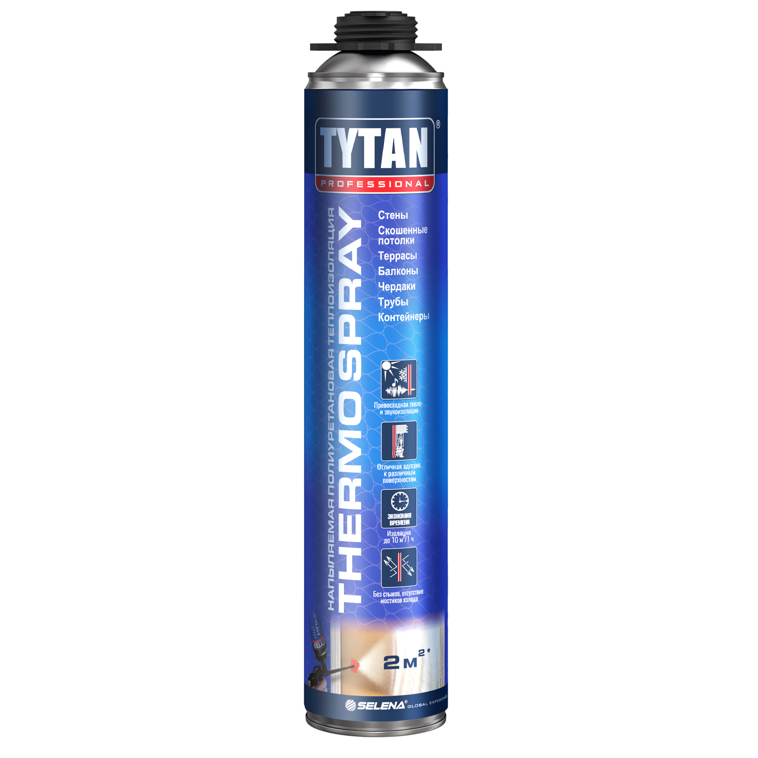 Теплоизоляция напыляемая профессиональная Tytan Professional THERMOSPRAY 870 мл