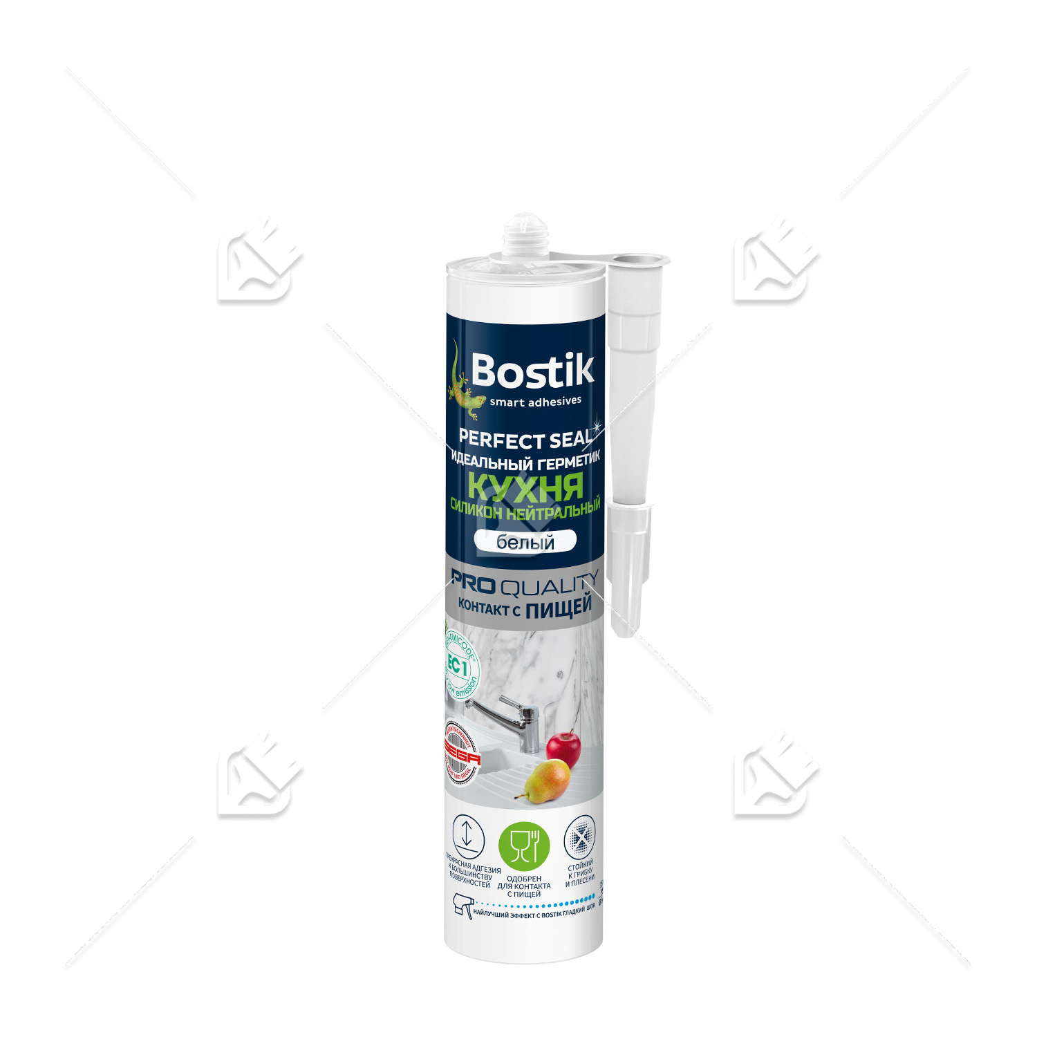 Герметик силиконовый для кухни Bostik Perfect Seal Нейтральный белый 280 мл