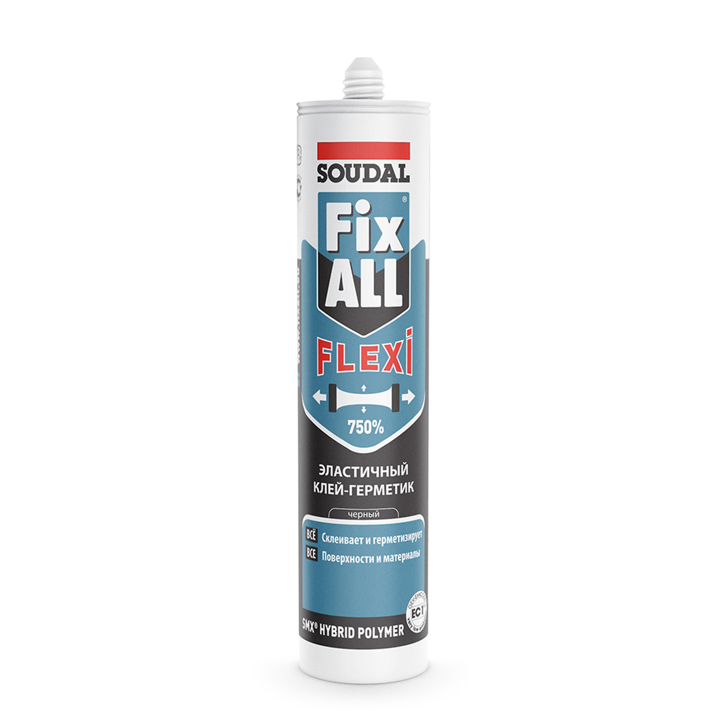 Клей-герметик универсальный Soudal Fix All Flexi черный 290 мл