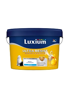Краска для кухни и ванной латексная Luxium Ultra Resist матовая база BC 2,25 л