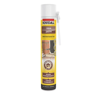 Пена стандартная Soudal зимняя 750 мл