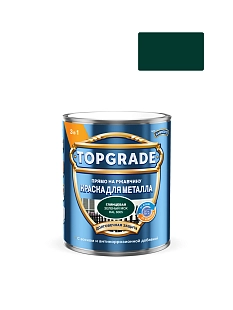 Краска для металла Topgrade гладкая глянцевая Зеленый мох RAL 6005 0,75л