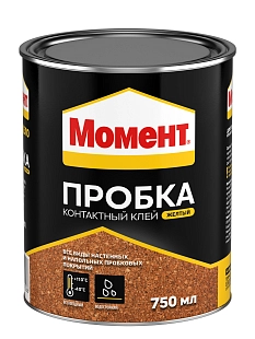 Клей для пробки контактный Момент Пробка 750 мл.