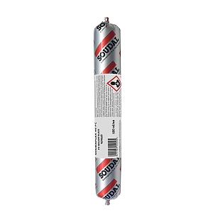 Герметик полиуретановый универсальный Soudal Soudaflex 40 FC производство Латвия черный 600 мл
