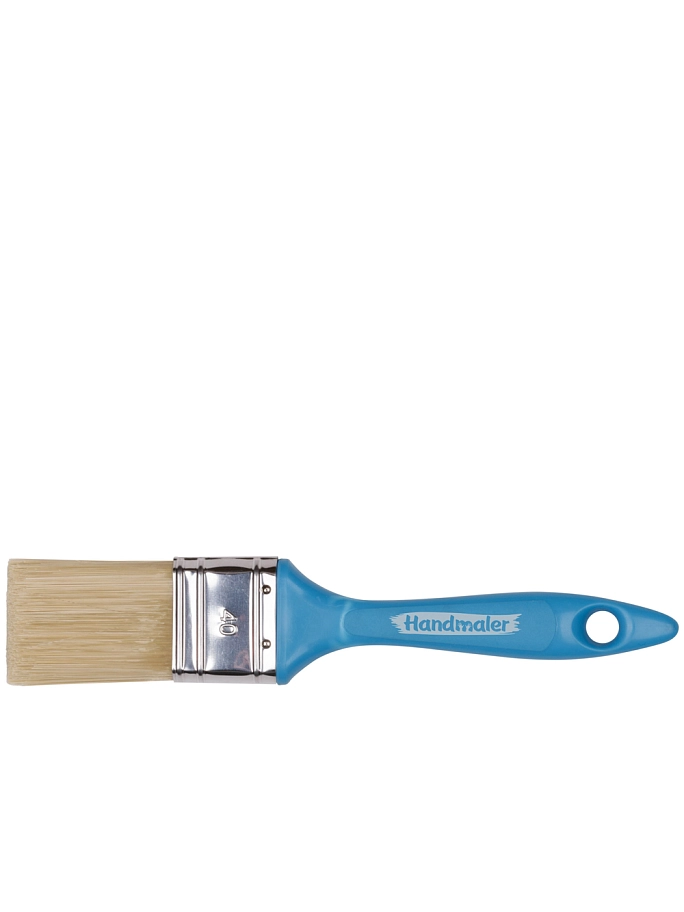 Кисть плоская Handmaler Blue искусственная щетина пластиковая ручка 40 мм.