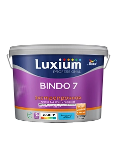 Краска для стен и потолков латексная экстрапрочная Luxium Professional Bindo 7 матовая база BC 9 л