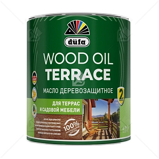 Масло деревозащитное для террас и садовой мебели Dufa Wood Oil Terrace бесцветный 1,9л