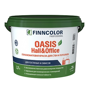 Краска OASIS HALL & OFFICE A гл/мат 9л