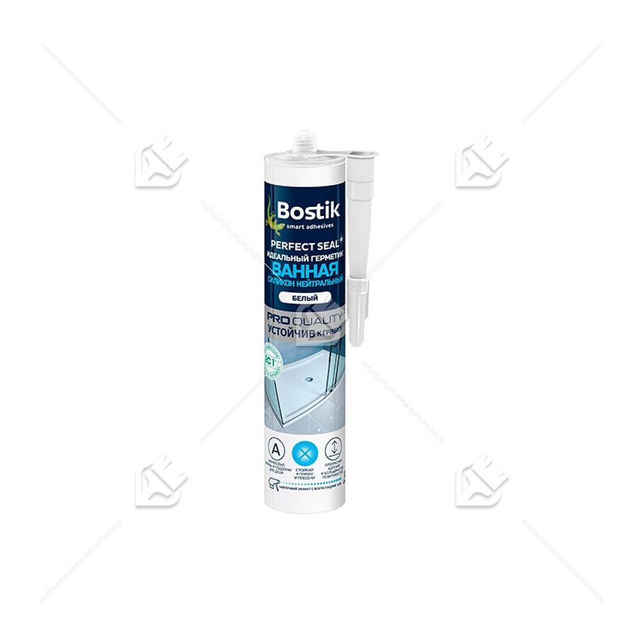 Герметик силиконовый для ванной Bostik Perfect Seal Нейтральный белый 280 мл